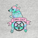 Corgi Cult Witchy 90s Hologram dog print T-Shirt