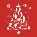 Harry Potter Christmas Tree Silhouette T-Shirt