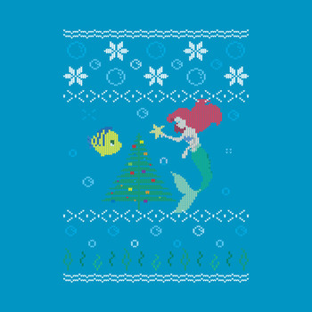 Ugly Christmas Sweater - The Little Mermaid T-Shirt
