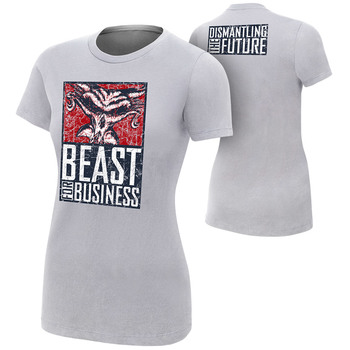 "Brock Lesnar & Paul Heyman ""Beast For Business"" Women's Authentic T-Shirt"