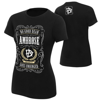 "Dean Ambrose ""No Good Dean Goes Unhinged"" Women's Authentic T-Shirt"