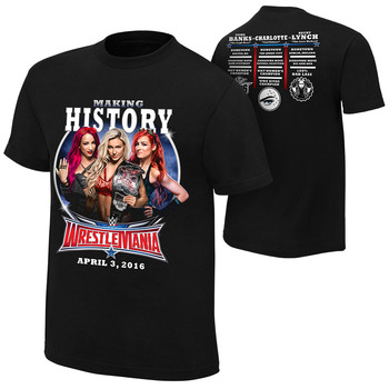 WrestleMania 32 Sasha Banks vs. Becky Lynch vs. Charlotte T-Shirt