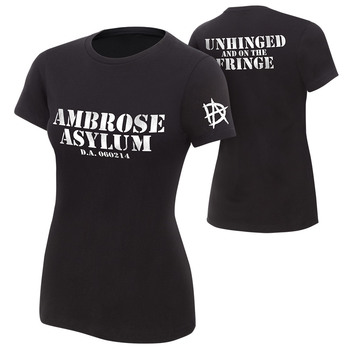 "Dean Ambrose ""Unhinged and on the Fringe"" Women's Authentic T-Shirt"
