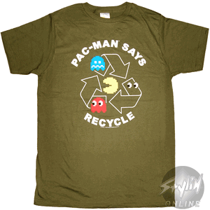 Pac Man Says Recycle Tee