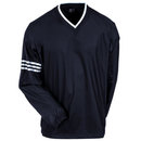 Adidas Shirts: Men's A147 BLK Black ClimaLite V Neck Long Sleeve Golf Wind Shirt