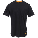 Berne Shirts: Men's BSM36 BK Black Performance Short-Sleeve Tee Shirt