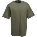 Berne Shirts: Men's Cotton BSM16 LOLV Short Sleeve Light Olive Pocket T-Shirt