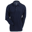 Bulwark Shirts: Men's SMP2 NV Navy Flame-Resistant Long Sleeve Polo Shirt
