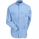 Carhartt Force Shirts: Men's Celestial Blue 102418 453 Long Sleeve Ridgefield Shirt