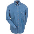 Harriton Shirts: Men's M550 LDM Cotton Denim Long Sleeve Shirt