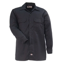 Dickies Shirts: Men's Black 574 BK Twill Long Sleeve Work Shirt