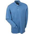 Port Authority Shirts: Men's Riviera Blue Rapid Dry Long Sleeve Shirt K455LS RVB