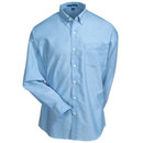Port Authority Shirts: Men's Blue SuperPro Cotton Blend Long Sleeve Oxford Shirt S658 BLU