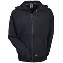 Dickies Sweatshirts:  Men's TW382 BK Black Thermal Lined Zip Up Sweatshirt
