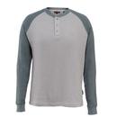 Wolverine Shirts: Rykker W1203780 315 Grey Men's Long Sleeve Henley