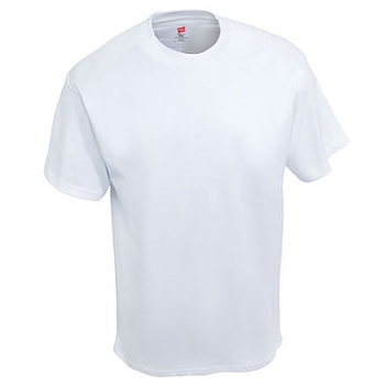 Hanes Shirts: Men's White 5250T WHT Tagless Cotton T-Shirt
