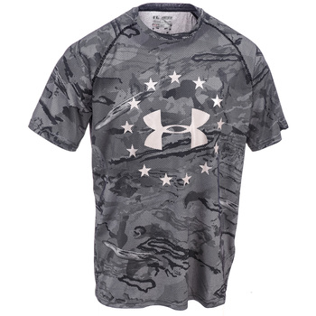 Under Armour Shirts: Freedom Reaper Tech 1293368 001 Loose Fit Men's Black Tactical T-Shirt
