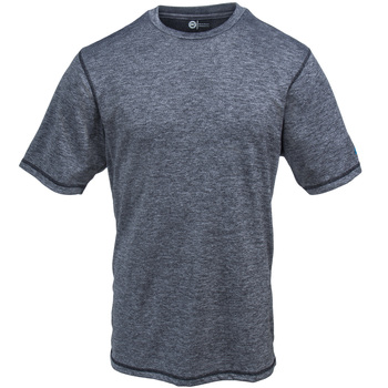 Polar King Shirts: DRYve Athletic Fit 824 06 Grey Men's Crewneck T-Shirt
