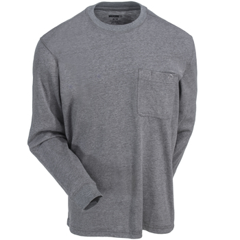 Wolverine Shirts: Men's W1203830 025 Grey Long-Sleeve Knox Tee Shirt
