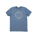 Volcom Pin Line Stone T Shirt in Airforce Blue