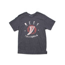 Reef Carve T Shirt in Charcoal Heather