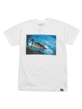 Surf Ride Pier Visions T Shirt in White