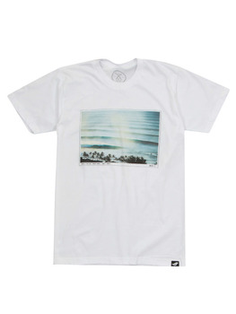 Surf Ride Banzai Pipeline T Shirt in White
