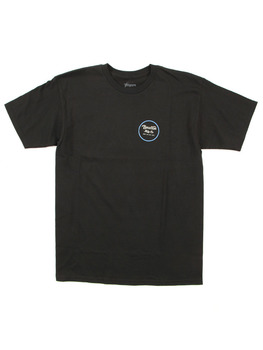 Brixton Wheeler II T Shirt in Black/Blue
