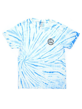 Catch Surf Circle Palm T Shirt in Blue Tie Dye