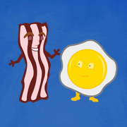 Bacon And Egg Breakfast Buddies T-Shirt