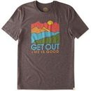 Life is Good Men's Get Out Mountain Cool Tee