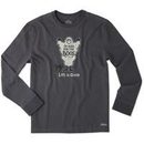 Life is Good Men's Here For The Boos Long Sleeve Crusher Tee