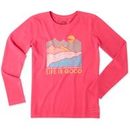 Life is Good Women's Easy Perfect Good Mountains Long Sleeve Crusher Tee