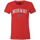 Norway MyCountry Women's Vintage Jersey T-Shirt (Red)