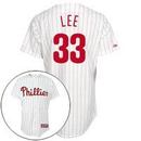 Philadelphia Phillies Authentic Cliff Lee COOL BASE Home MLB Baseball Jersey
