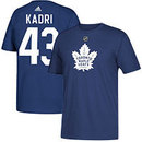 Toronto Maple Leafs Nazem Kadri Adidas NHL Silver Player Name & Number T-Shirt
