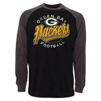 Green Bay Packers Rounder Raglan Long Sleeve Jersey T-Shirt