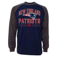 New England Patriots Scramble Raglan Long Sleeve Jersey T-Shirt