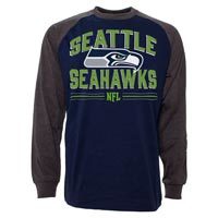 Seattle Seahawks Scramble Raglan Long Sleeve Jersey T-Shirt