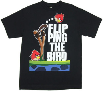 Flipping The Bird - Angry Birds T-shirt