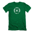 Men's Green Lantern T-Shirt with Distressed Lantern Graphic