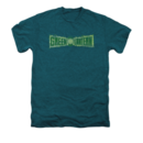 Men's Green Lantern T-Shirt with Vintage Flame Logo Graphic