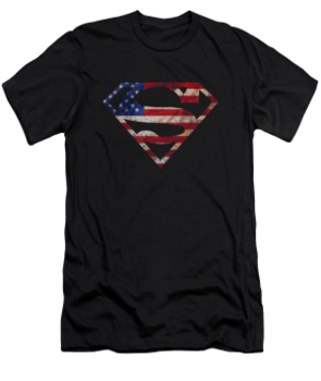 Men's Superman T-Shirt with Super Patriot Graphic