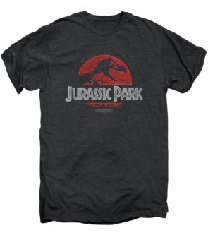 Men's Jurassic Park T-Shirt with Faded Jurassic Park Graphic