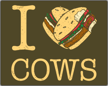 I Burger Cows T-shirt