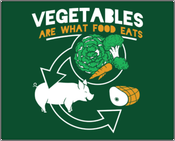 Vegetables Are What Food Eats Tshirt