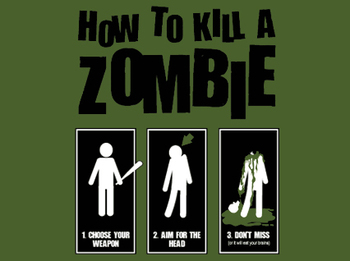 How To Kill A Zombie Tshirt