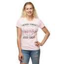 Never Forget Never Forgive Ladies' T-Shirt - Pink