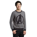 Avengers Logo Knit Sweater - Charcoal