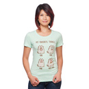 Pusheen My Favorite Things Ladies' Relaxed T-Shirt - Mint Green